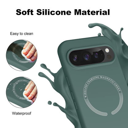 Simple Style Original Liquid Silicone Wireless Charge Case For Google Pixel 10 9 Pro XL 8 7 6 A/Pro Silky Touch Shockproof Cover