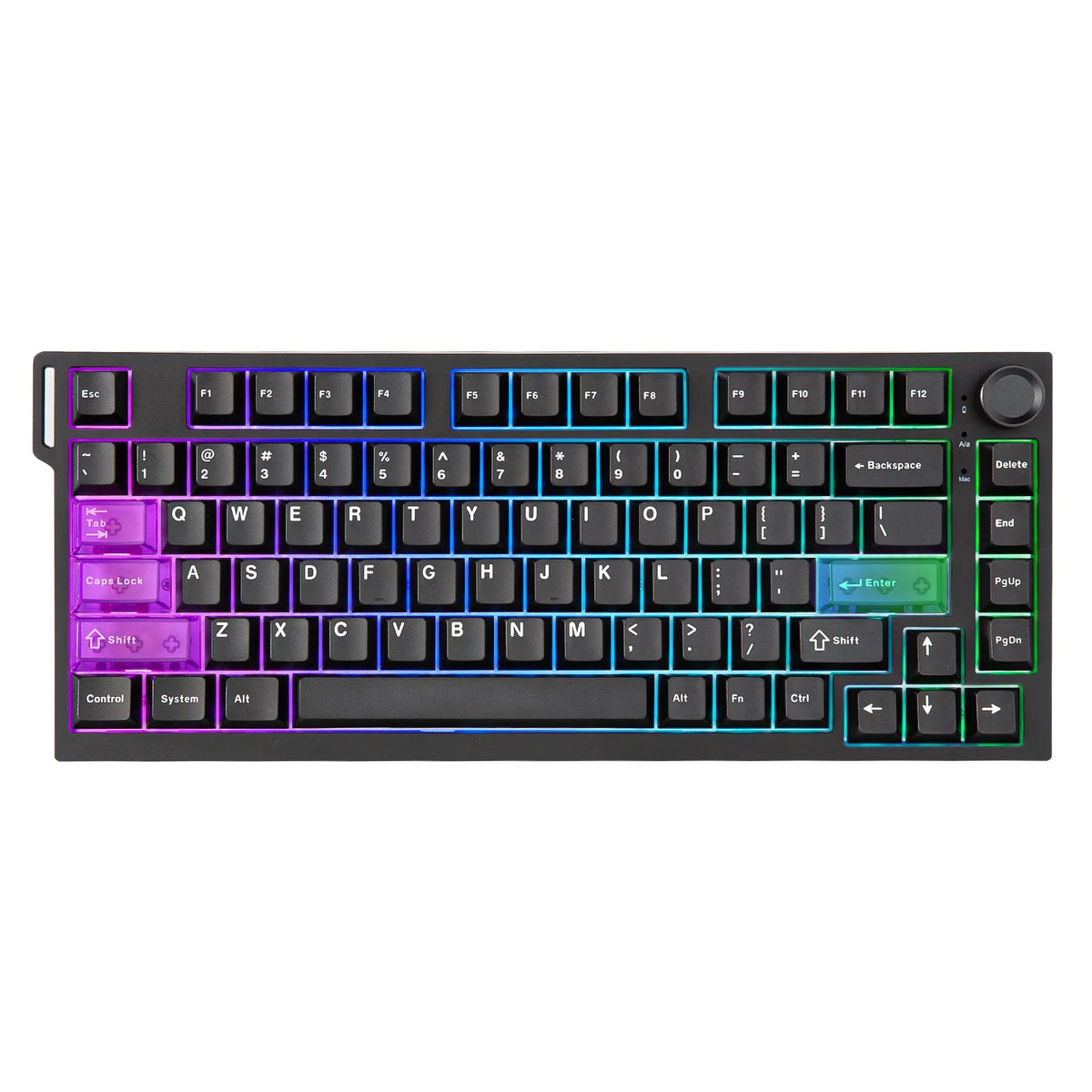 YUNZII RT75 PRO Dual 8K Wireless Gaming Keyboard, Rapid Trigger Mechanical Hall Effect Magnetic Keyboards, RGB Custom SOCD/DKS