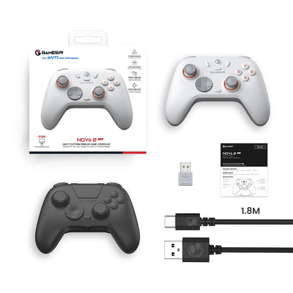 GameSir Nova 2 Lite Wireless Game Controller Switch Gamepad Hall Effect Joysticks Anti-Drift for Nintendo Switch / iPhone / Android / PC