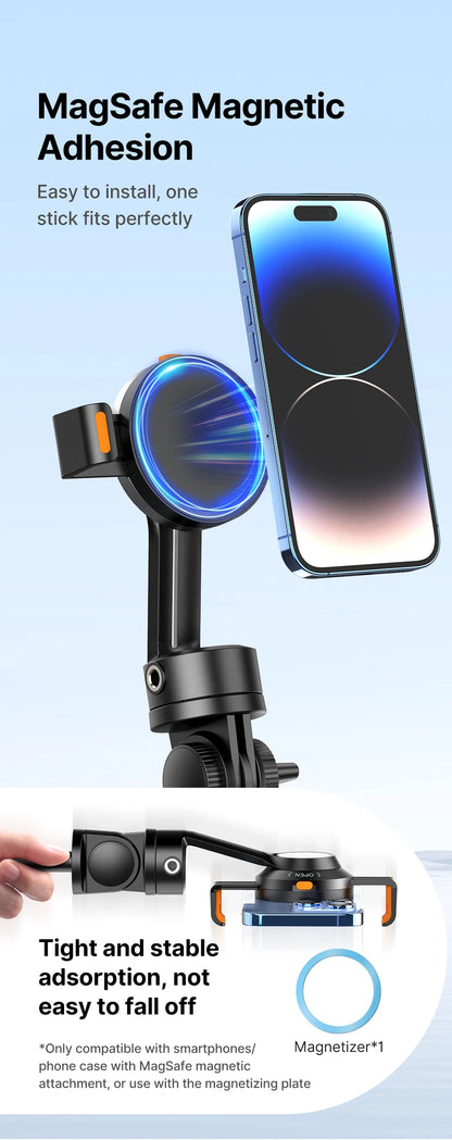 Ulanzi SK-05 Metal Smartphone Tripod Bluetooth Selfie Stick Desktop Tripod Travel Vlog Live Streaming for iPhone Android