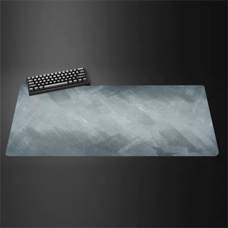 Gray Mouse Pad Large/Small Overlocked Mousepad NonSlip Desktop Keyboard Table Pad Gray Series Game Desk Mat Computer Accessories