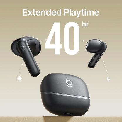 Baseus Bowie MS1 -55dB Adaptive ANC Earbuds Semi-In-Ear Wireless Bluetooth 6.0 Earphones Stable Fit Ear Hi-Res Audio Headphone
