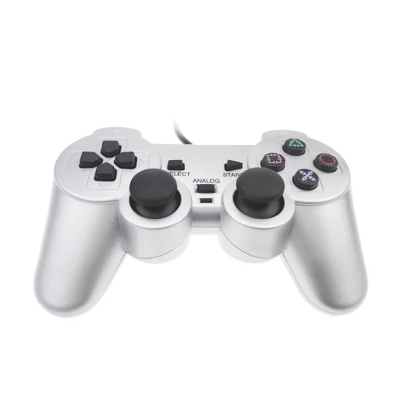 For PS2 Wired Controller For PS2 Gamepad Mando Joystick For Play Station 2 Game Controller Gaming Accessories With Dual Motors