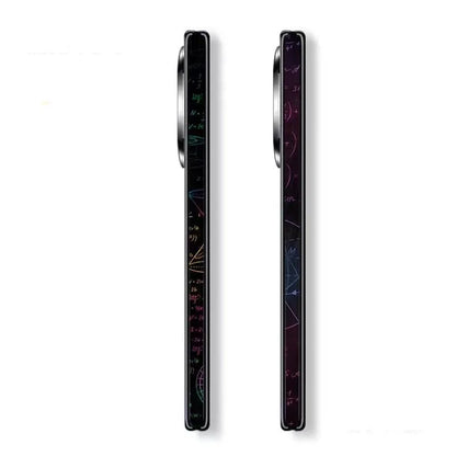 2PCS Pain Color Frosted Hinge Skin For VIVO X Fold2 X Fold3 Side Skin Hinge Protector Film Cover Wrap Sticker