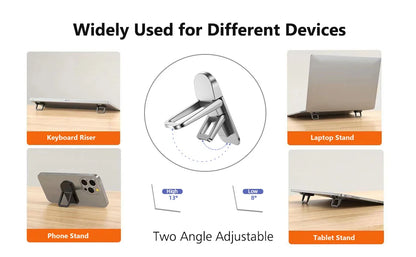 Adjustable Folding Laptop Stand Mini Legs Ultra-thin Portable Support Cooling Holder Invisible Bracket For Macbook Lenovo Laptop