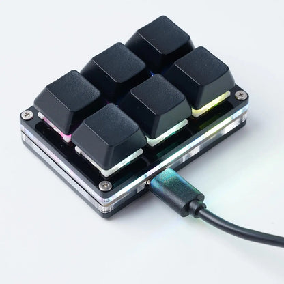 USB Programming Macro Custom Mechanical Keyboard RGB 24/16/12/9/8/4/3/2 Key Copy and Paste DIY Gaming Mini Keypad Macropad