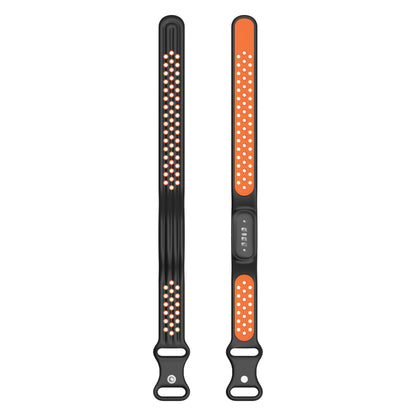 Silicone Loop Sport Watch Strap for Google Fitbit Air Two Tone Bracelet Breathable Band Wristband Correa Replacement Accessories