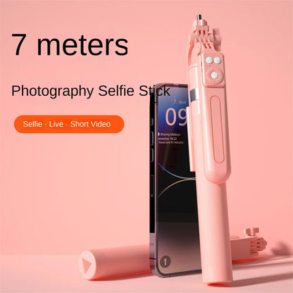 Roreta New 1.7M 360° Rotation Tripod for Smartphone Camera, Phone Holder with Bluetooth Shutter, Wireless Selfie Stick Brackets