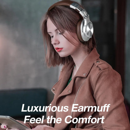 Oneodio A70 Fusion Wired + Wireless Bluetooth 5.2 Headphones For Phone With Mic Over Ear Studio DJ Headphone Recording Headset
