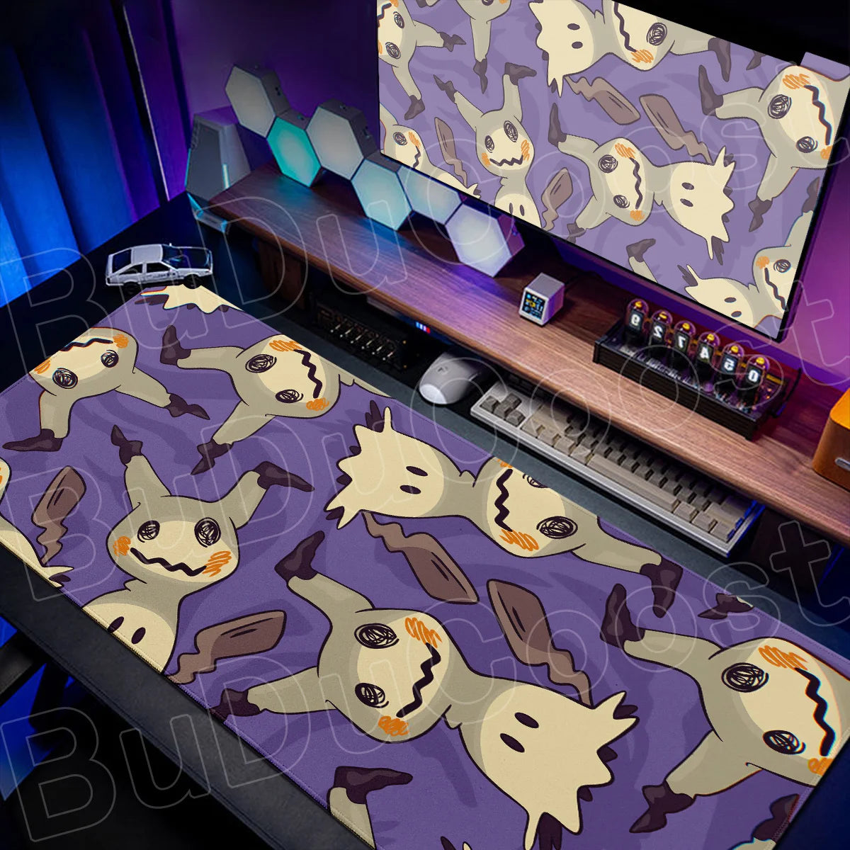 90x40cm Pokemon Mimikyu Mouse Mat Washable Notbook Gamer Keyboard Carpet XXL HD Print Non-slip Rubber Desk Computer Extended Pad