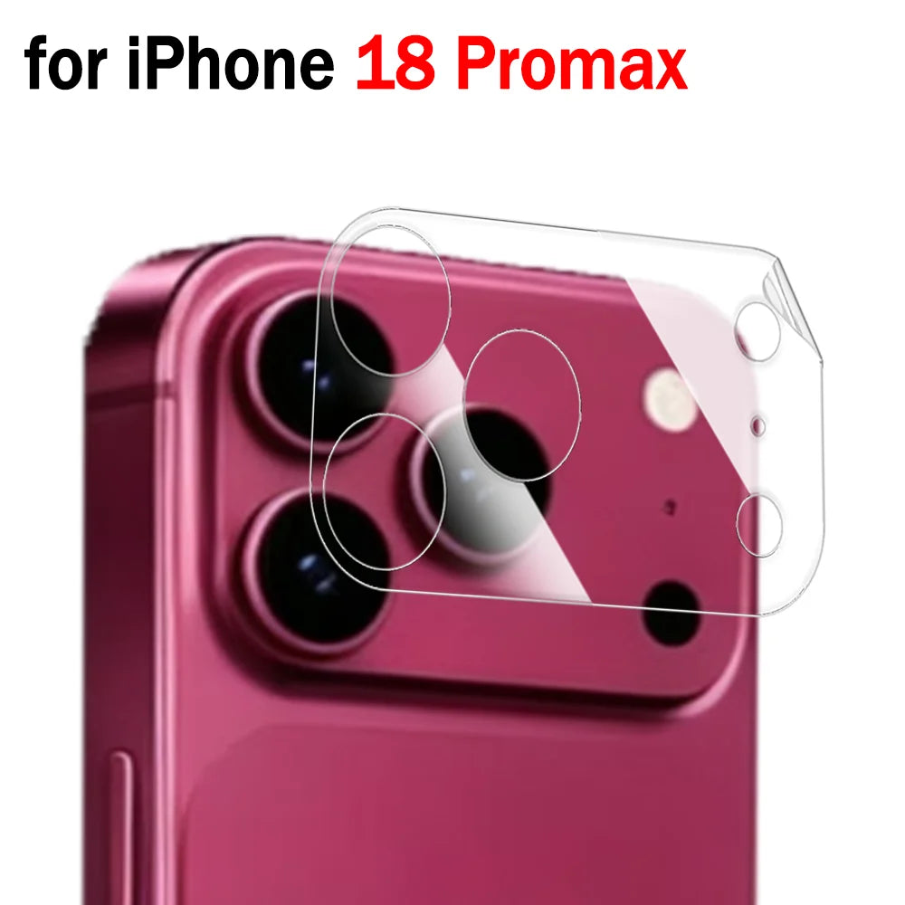 10-1Pcs Transparent Camera Lens Protector for IPhone 18 Pro Max 18 Ultra Fold Soft TPU Hydrogel Film Lens Mount Protective Film