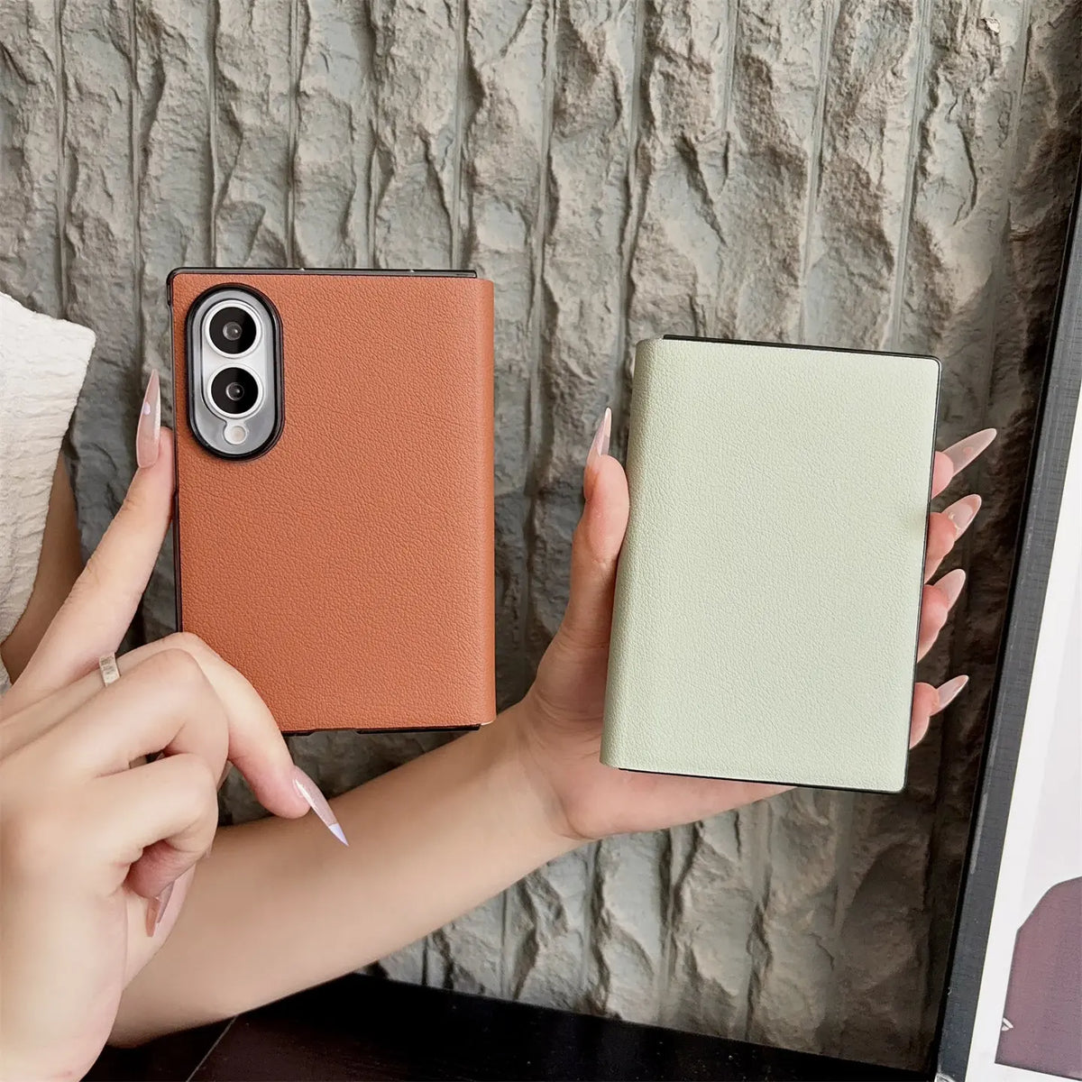 Business Plain Leather All-inclusive Flip Case for Samsung Galaxy Z Fold 8 Wide 7 6 5 Fold8 Ultra Camera Protection Bumper Cover