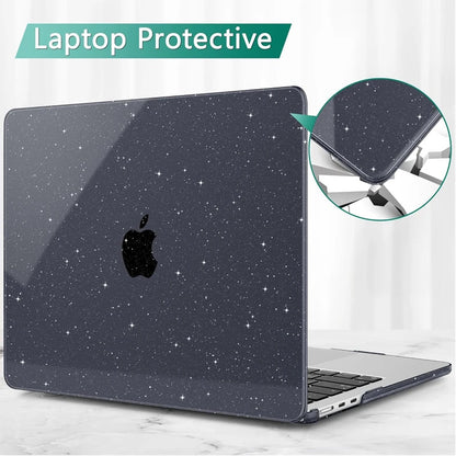Glitter laptop Cover For 2026 Macbook Air 13.6 Case MacBook Air 15 M4 Chip Case MacBook Pro 14 Pro 16 M5 M3 M2 M1 Pro 13 Case