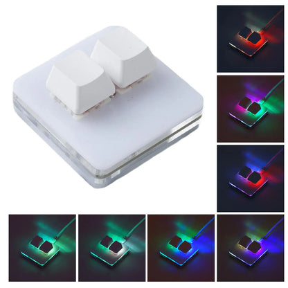 USB Programming Macro Custom Mechanical Keyboard RGB 24/16/12/9/8/4/3/2 Key Copy and Paste DIY Gaming Mini Keypad Macropad