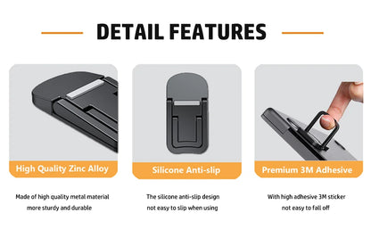 Adjustable Folding Laptop Stand Mini Legs Ultra-thin Portable Support Cooling Holder Invisible Bracket For Macbook Lenovo Laptop