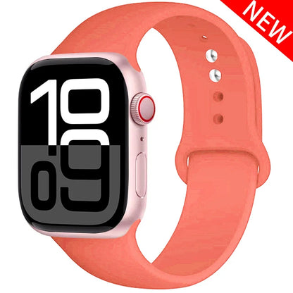 Silicone Band For Apple Watch straps 45mm 44mm 40mm 41mm 42mm-46mm sport bracelet iwatch series 8 7 6 5 SE 9 10 11 Ultra 2 49mm