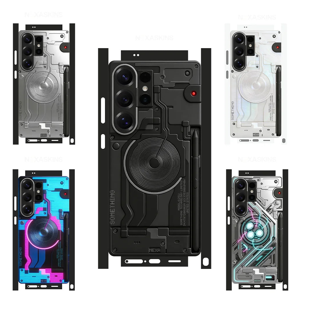 S01 Decal Skin for Samsung Galaxy S26 S25Ultra Plus S23 S24Ultra Back Screen Protector Cover Wrap Stones Sticker