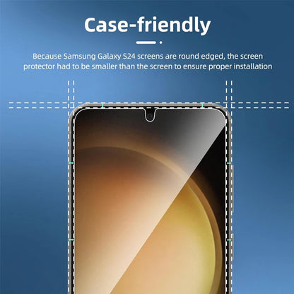 2+2 Fingerprint Scanning Glass for Samsung S25 S26 S24 S23 S22 S21 Screen Protector for Galaxy S25 Ultra Camera Protector S24 FE