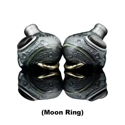 ARTPICAL Lunar Ring In-Ear Earphones Moon Ring HIFI Wired Headphones 4.4mm Balanced Plug Monitoring Headsets Replaceable Earbuds