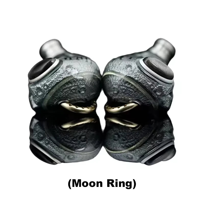 ARTPICAL Lunar Ring In-Ear Earphones Moon Ring HIFI Wired Headphones 4.4mm Balanced Plug Monitoring Headsets Replaceable Earbuds