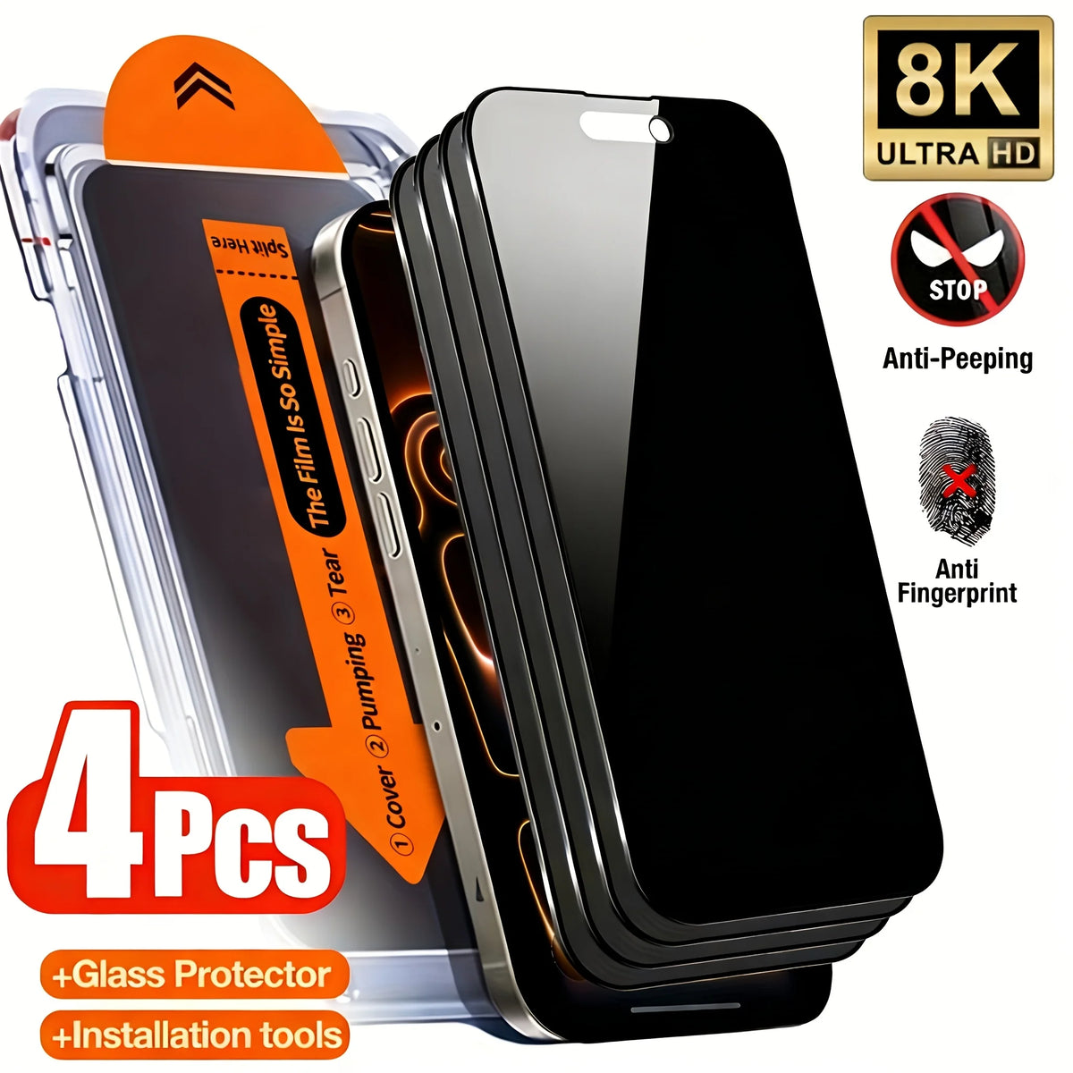4-1Pcs Oleophobic Coating Privacy Screen Protector For Samsung A57 A56 5G A55 A36 A35 A37 S26 A26 A17 A16 A15 A07 Tempered Glass