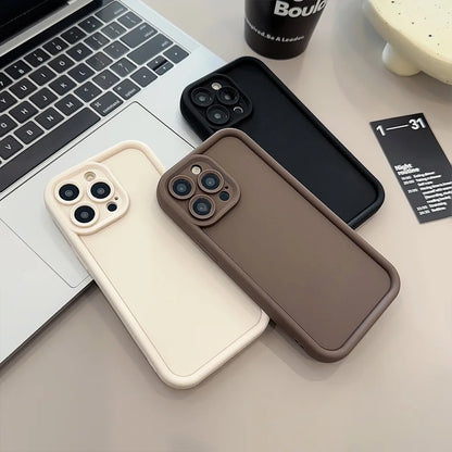 Soft Silicone Case For iPhone 17 16 15 14 11 13 12 Pro Max 17 Air 16e Mini Shockproof PhoneCover For iPhone X XR XS Max 7 8 Plus