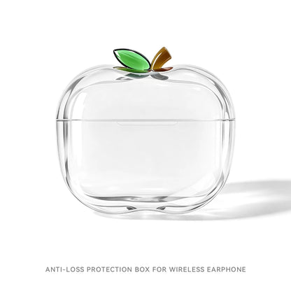 New Translucent Apple Shape Headphone Case TPU Gold Silver Red Green for Airpods Pro 1/2/3 4