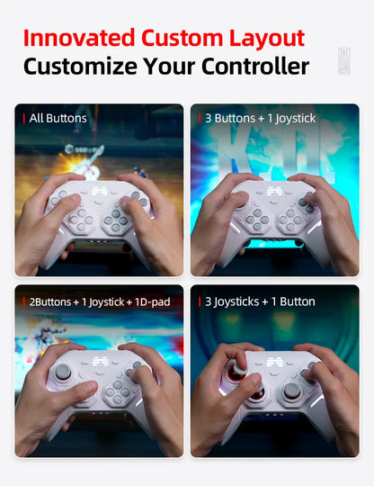 BEITONG PANGU Modular Wireless Controller, DIY Layout, Tool-Free Swap, TMR Joystick, for Switch/PC/Android/iOS