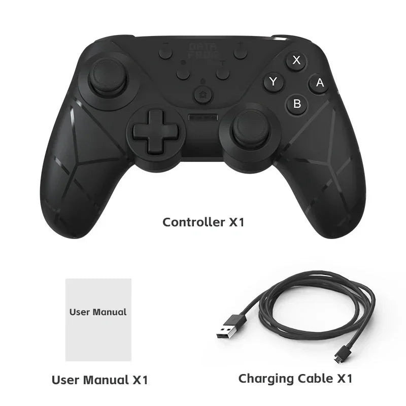 DATA FROG Lightweight Gaming Gamepad NFC Turbo Burst Function Dual Motor Vibration Controller For Switch OLED Lite
