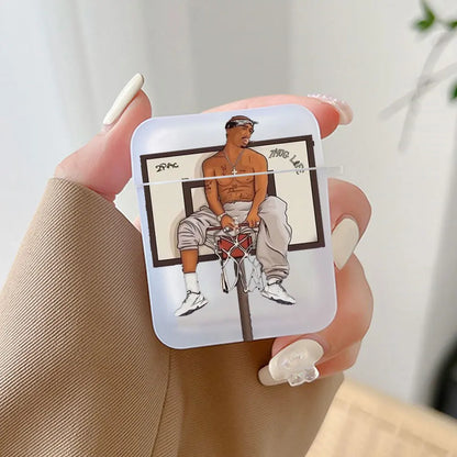 Rapper 2Pac Tupac Shakur Earphone Case for Airpods 3 3rd 4 4th Wireless Headphone Cover Air Pods Pro 3 2 1 Shockproof Fundas