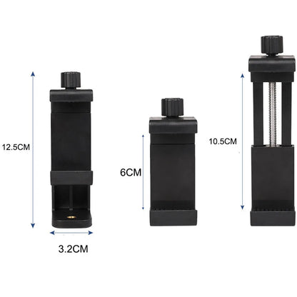 360 Degree Mobile Phone Clip Cellphone Holder With 1/4 Screw Tripod Mount Desk Tripod Adapter For Iphone Huawei Samsung