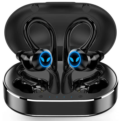 TWS Bluetooth Earphone,Stereo Wireless Headphone,USB-C Charging Case HiFi Earbud, HandsFree Headset With Mic For iPhone Android