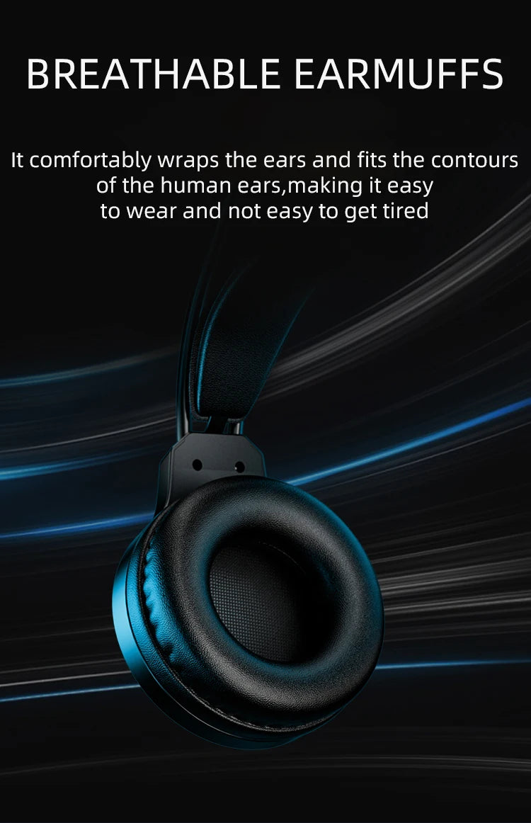 Goldpo G20 Gaming Headphones For PC/PS4/PS5 7.1 Surround RGB Gaming Headset Gamer USB Wired Headphones with Noise Cancelling Mic