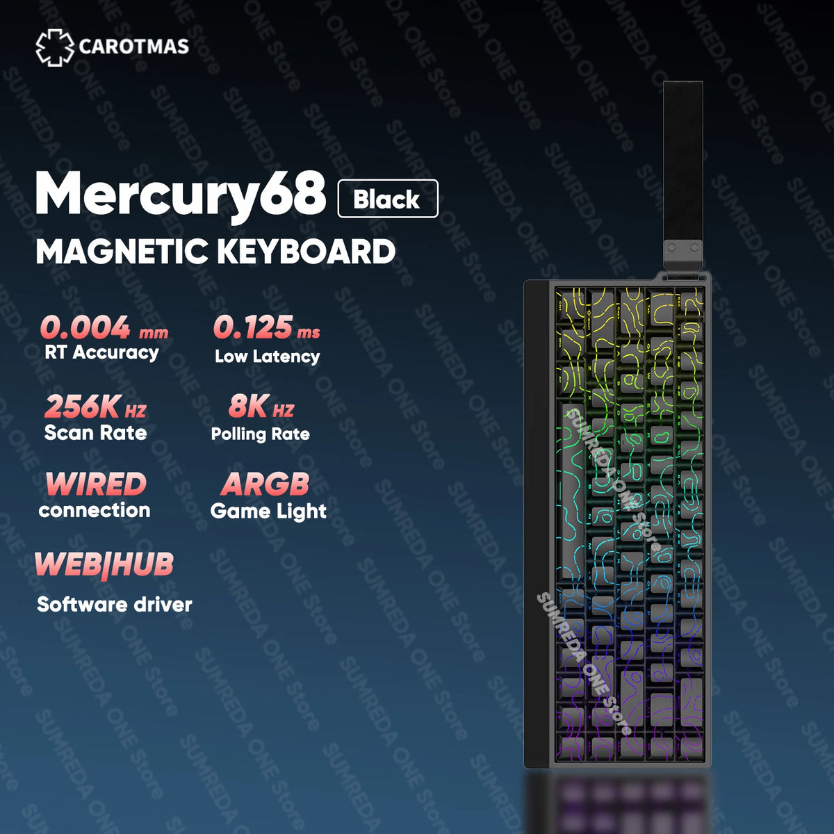 IROK Carotmas Mercury68 Max mars68 pro Mercury 68 Gaming Magnetic Mechanical Keyboard Rapid Trigge 0.001 8K Wired Gamer Keyboard