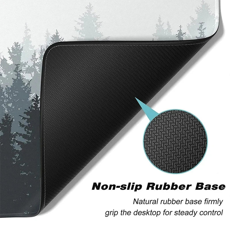 New Fashion Classic Orange Mouse Pad Desk Mat Large Non-slip Anti-fray Keyboard Ergonomic Office Rubber PC Home Custom