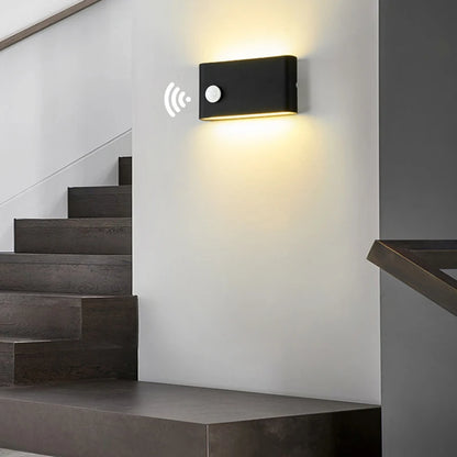 Outdoor Waterproof Wall Lamp Sensor Wall Lamp Human Body Sensor Wall Lights Aluminum Induction Porch Lamp Courtyard Lamp Fixture