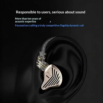 GK KUNTEN PRO HiFi In Ear Earphones Second Generation Dynamic Driver Long Stroke Bass Wired Headset For Music Audiophile