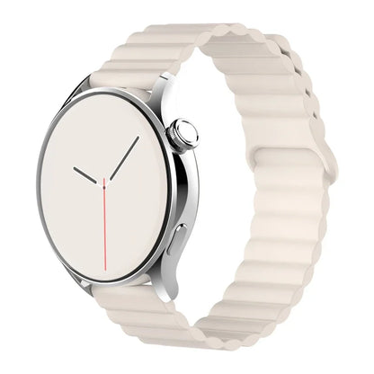 Magnetic Loop For Samsung Galaxy watch 7/6/5 pro/4/Classic/active 2 20mm 22mm band Silicone link bracelet huawei GT 2-3-4 strap