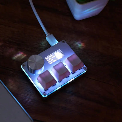 USB Programming Macro Custom Mechanical Keyboard RGB 24/16/12/9/8/4/3/2 Key Copy and Paste DIY Gaming Mini Keypad Macropad