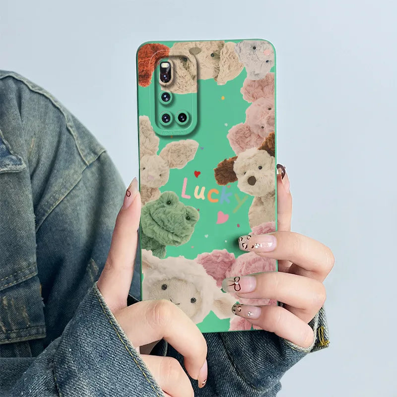 For Vivo V19 Phone Case vivoV19 Back Cover Soft Silicone Sweet Painted Cartoon Shell Capa Lovely Printed Protective Coque Cases