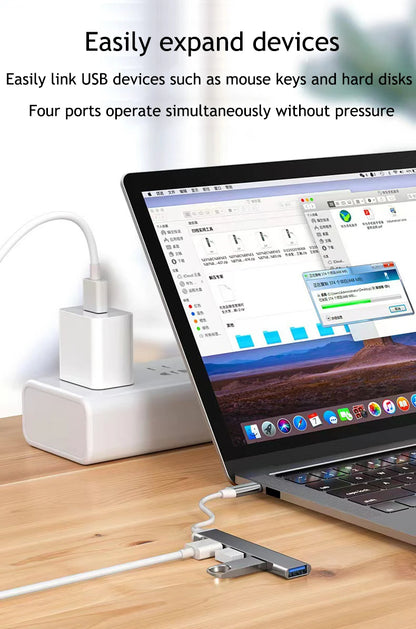4 Port Multi Splitter USB 3.0 Hub USB Hub Type C Dock Adapter OTG Type C HUB for PC Xiaomi Huawei Macbook Pro USB 2.0