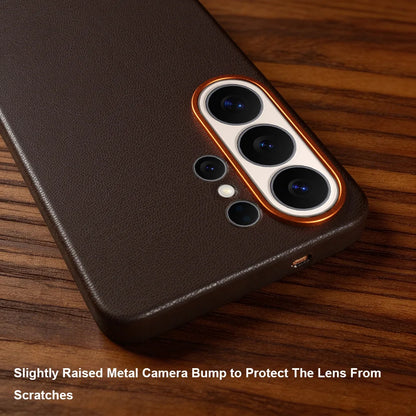 For Magsafe Premium Leather Case for Samsung Galaxy S26 Ultra S26Ultra S26Plus S25 Plus S25Ultra Phone Case Cover Magnetic Coque