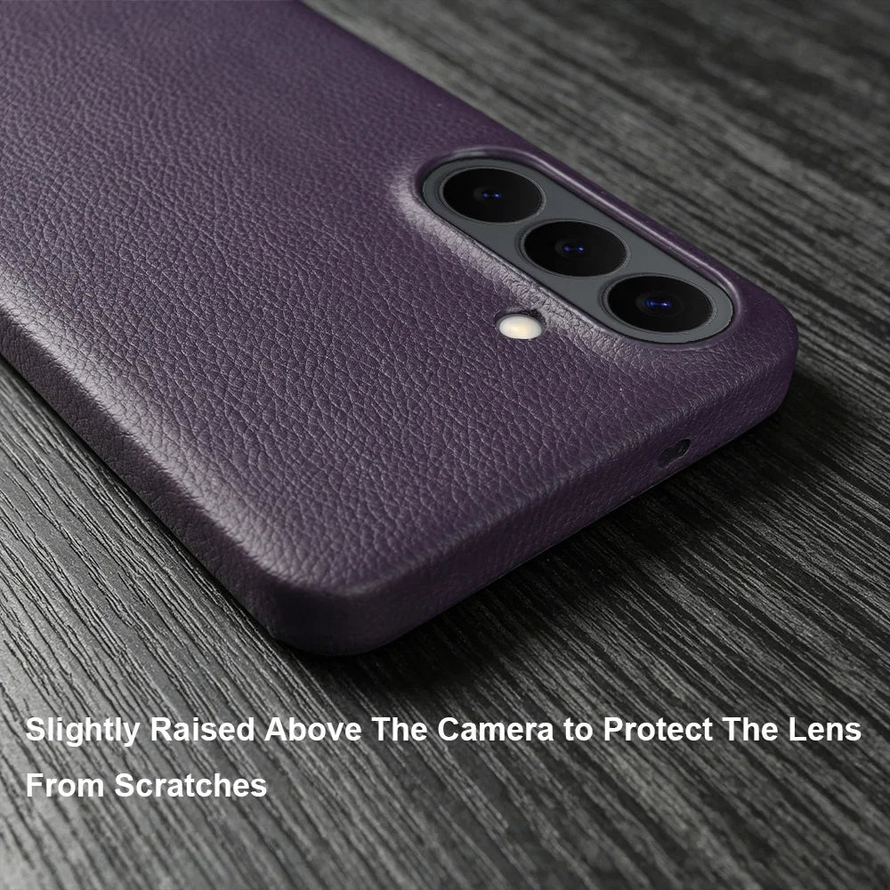 For Magsafe Case For Samsung Galaxy S26 Ultra S24 Plus S25 Edge S23 S21 S20 FE Note 20 S22 Ultra Phone Case Leather Back Cover