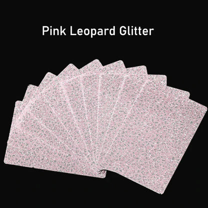FONLYU 50PCS Bling Glitter Back Skins For iPhone Universal Decorative Rear Stickers For Screen Protector Film Cutting Machine