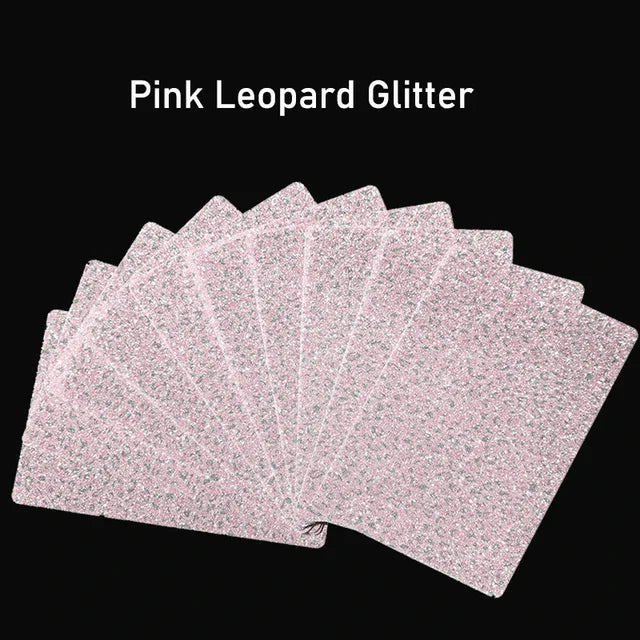 FONLYU 50PCS Bling Glitter Back Skins For iPhone Universal Decorative Rear Stickers For Screen Protector Film Cutting Machine
