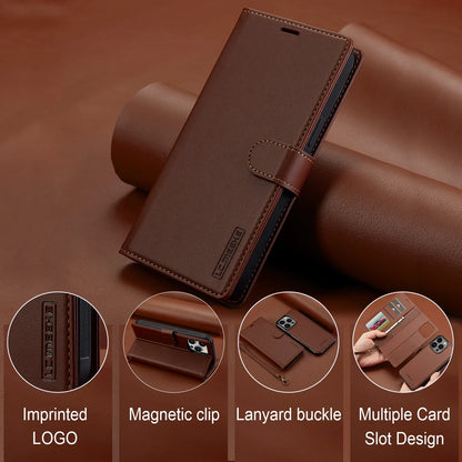 2 in 1 Removable Flip Leather Case For iPhone 18 17 16 Pro Max Air 15 14 13 12 11 Pro X Max XR 7 8 Plus SE Magnetic Wallet Cover
