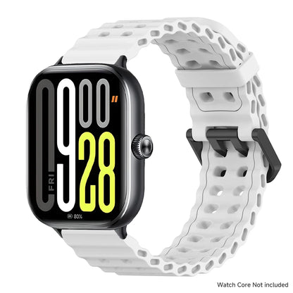 Soft Silicone Strap for Redmi Watch 6 5 4 Sports Two Tone Wristband for Xiaomi Mi Band 8 9 Pro Adjustable Rubber Wristband