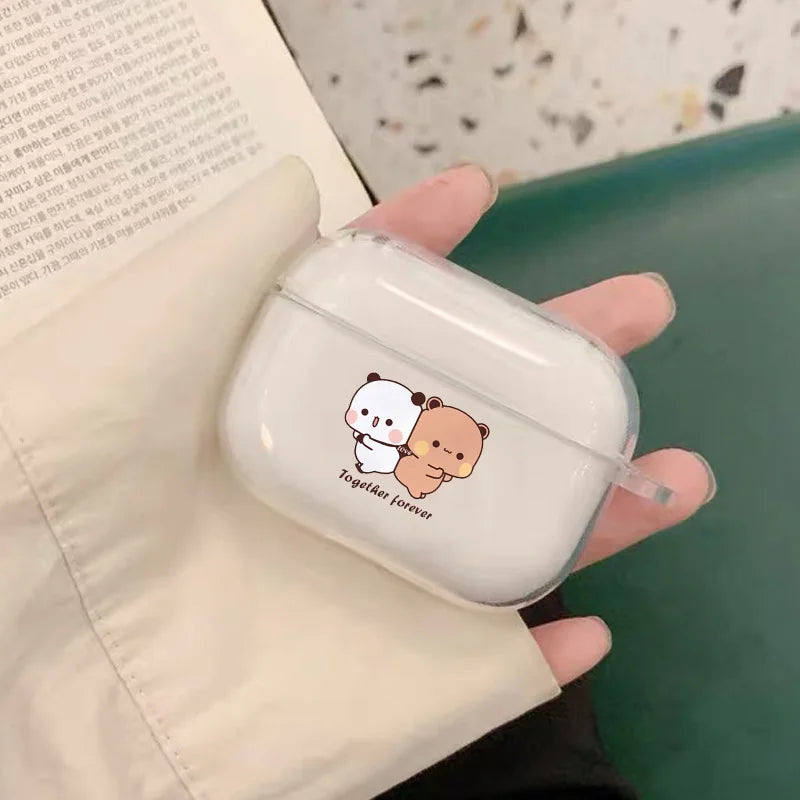 Cute Cartoon Bubu Dudu Couple Earphone Case for Airpods 4th 3rd 2 Pro 3 Soft Cover for Airpod 2 3 1 Protective Accessorie Shell
