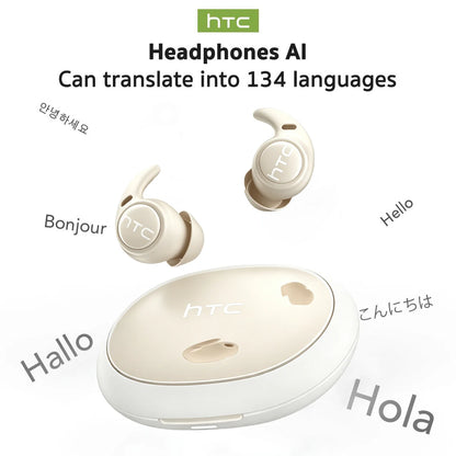 Sleeping Earphones HTC NE76 AI Translation Earbuds Wireless Bluetooth Noise Reduction HIFI Music Stereo Sound Headphones