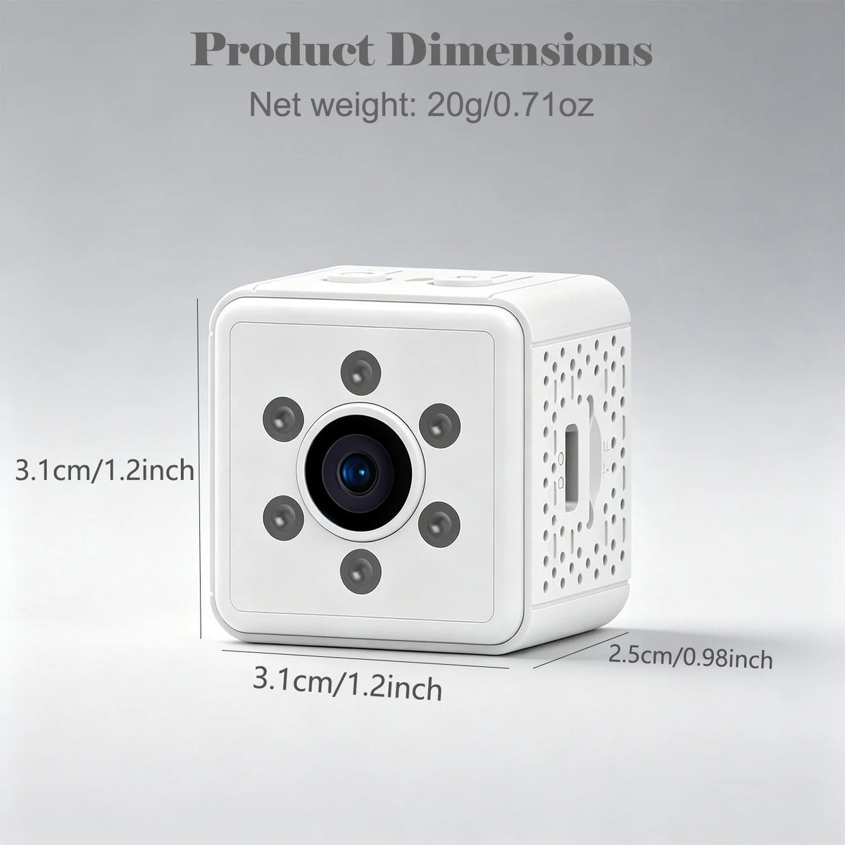 Next-Gen Mini Wireless Security Camera Portable Smart Indoor Nanny Cam with Motion Alerts